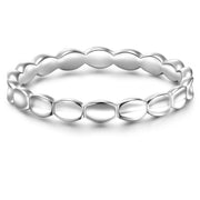 Silberring plain silber