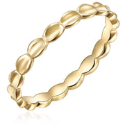 Silberring plain gold
