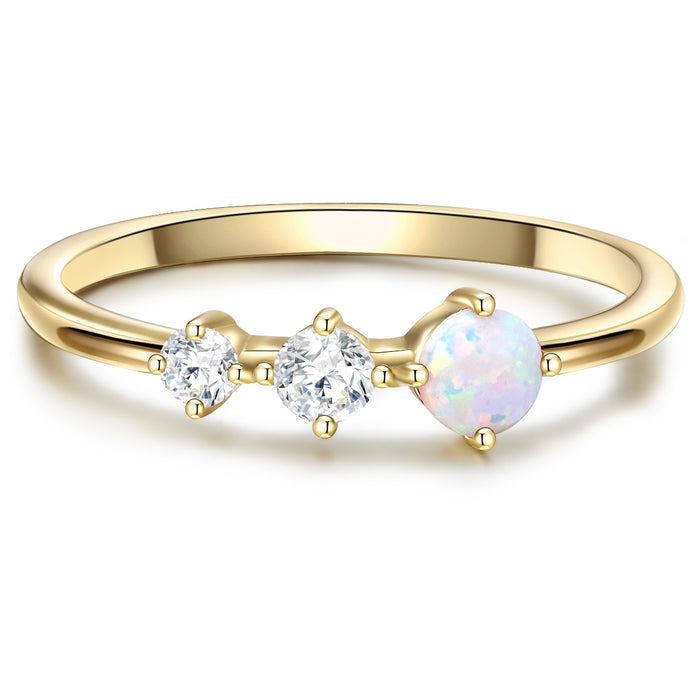 Steinring gold