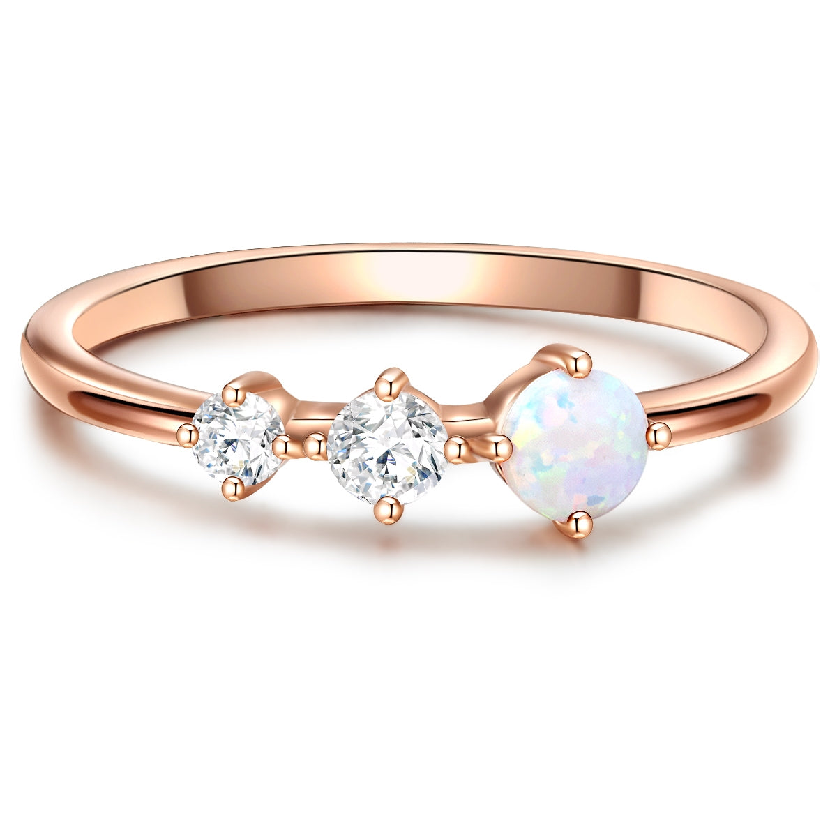 Steinring roségold