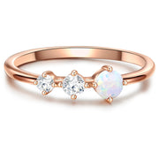 Steinring roségold