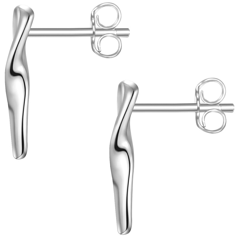 Ohrstecker silber gedreht