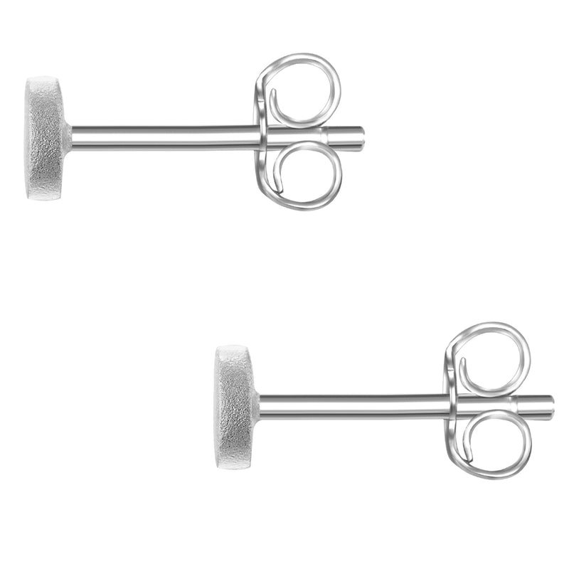 Ohrstecker silber Plättchen