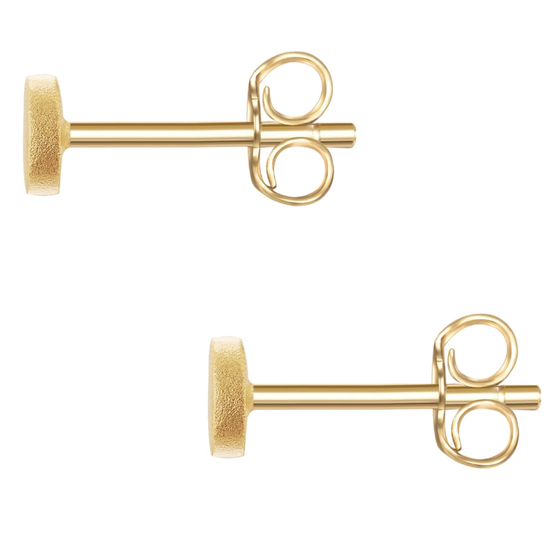 Ohrstecker gold Plättchen