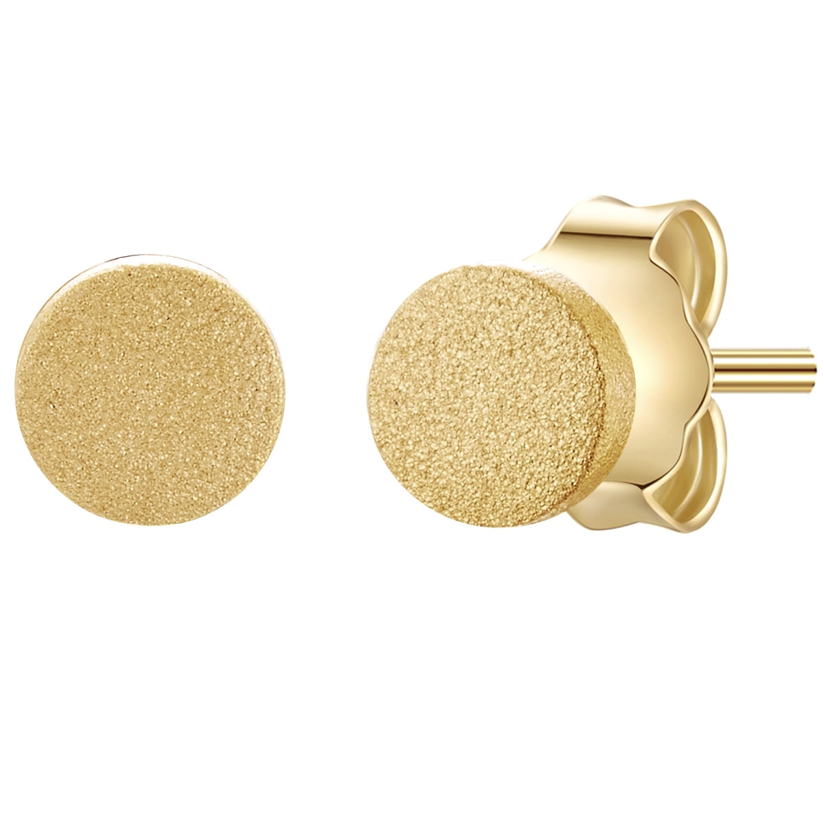 Ohrstecker gold Plättchen
