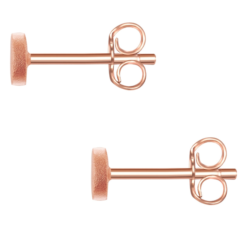Ohrstecker roségold Plättchen