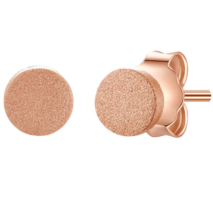 Ohrstecker roségold Plättchen