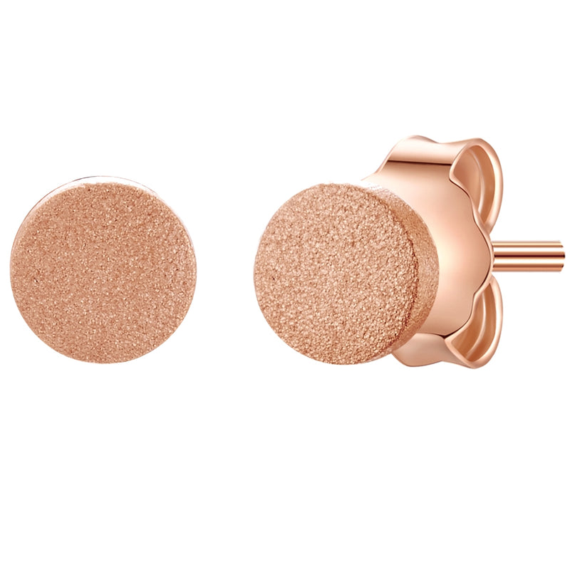Ohrstecker roségold Plättchen