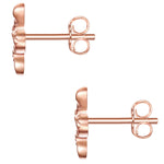 Ohrstecker roségold Schlange