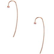 Ohrhänger Zirkonia lila roségold – Ansicht 3