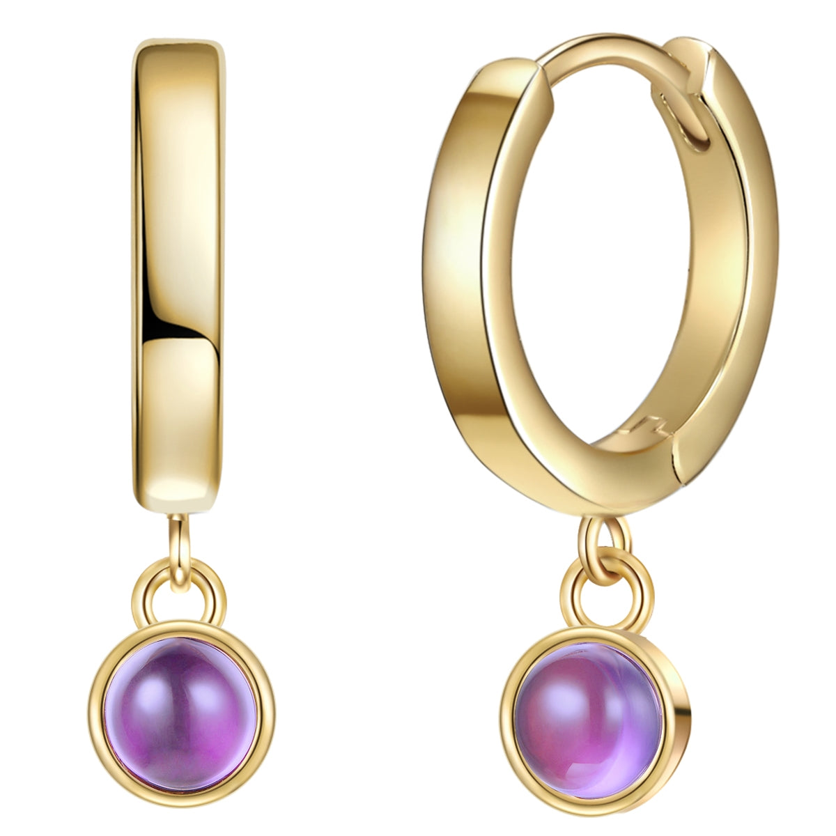 Creolen gold Amethyst