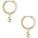 Creolen mit Howlith gelbgold