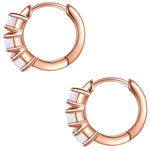 Creolen roségold Opal (synth.)