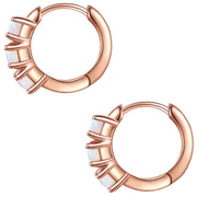 Creolen roségold Opal (synth.)