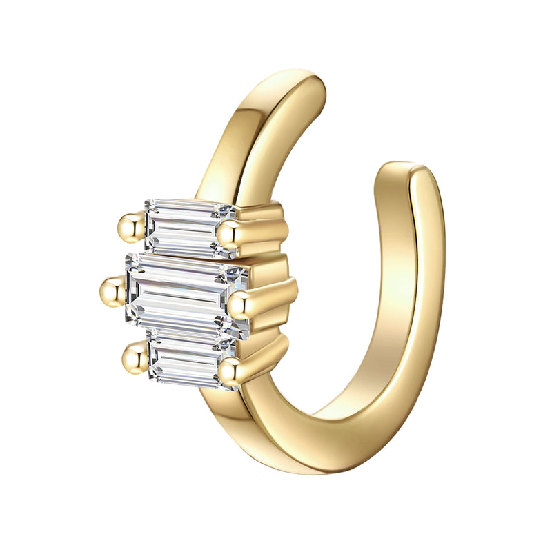Earcuff Zirkonia gold