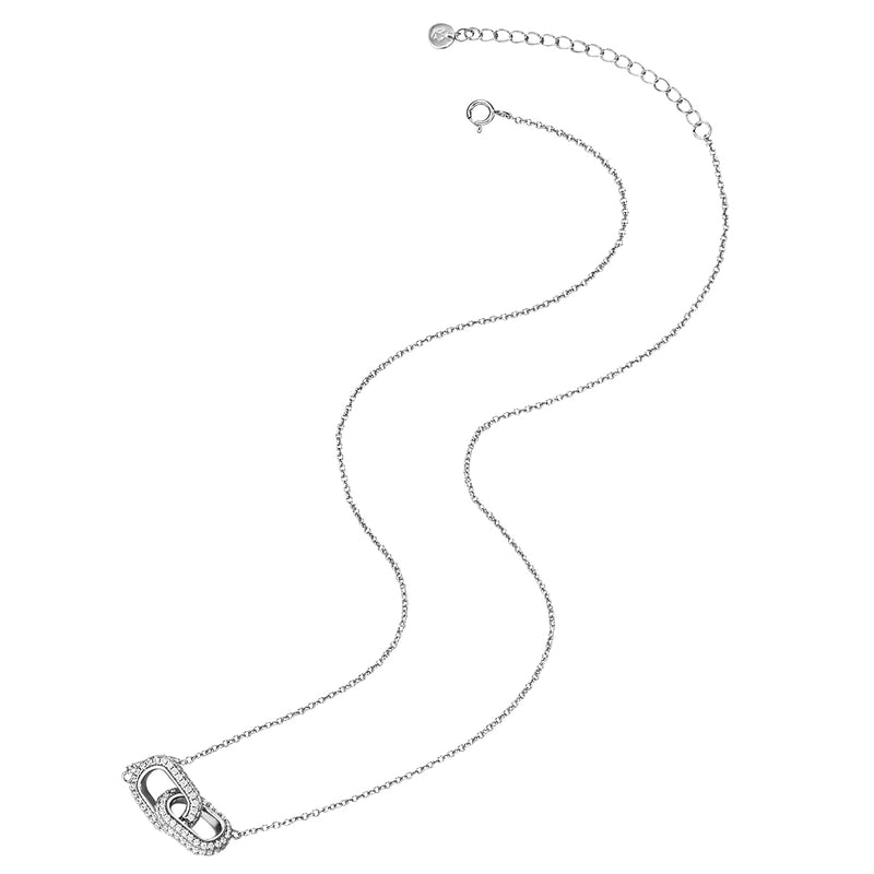 Kette mit Zirkonia silber