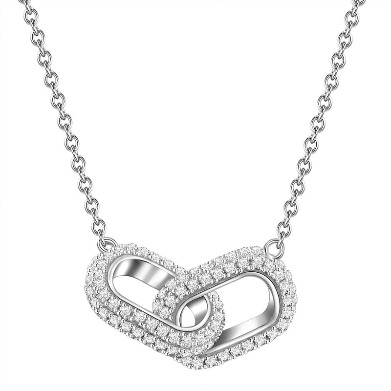 Kette mit Zirkonia silber