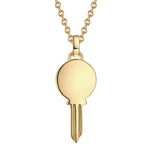 Hals Kette Schlüssel gold