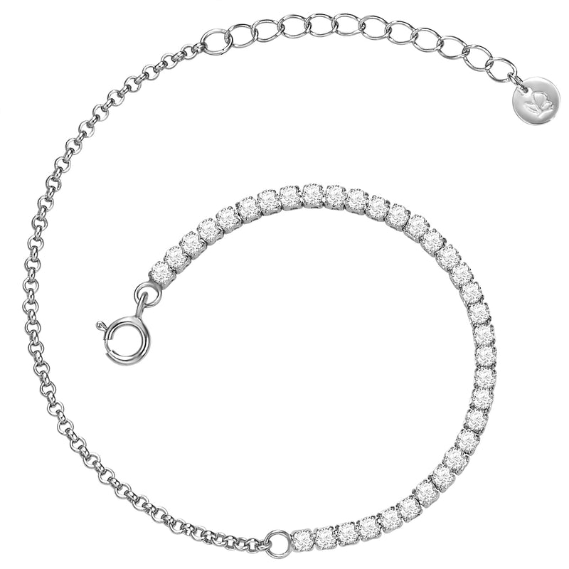 Armband mit Zirkonia silber