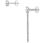 Ohrstecker silber Opal (synth.)