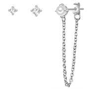 Ohrstecker Set 3er silber