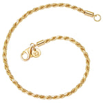Kordel-Armband gelbgold