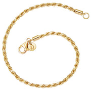 Kordel-Armband gelbgold