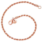 Kordel-Armband roségold