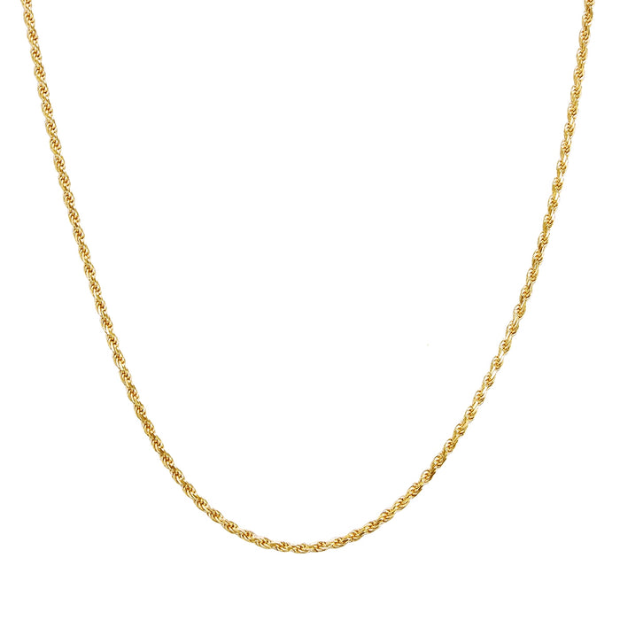 Kordel-Kette gelbgold