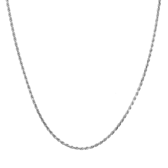 Kordel-Kette silber
