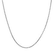 Kordel-Kette silber