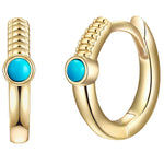 Creolen gold Türkis (rek.)