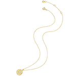 Hals Kette gold mit Amazonit