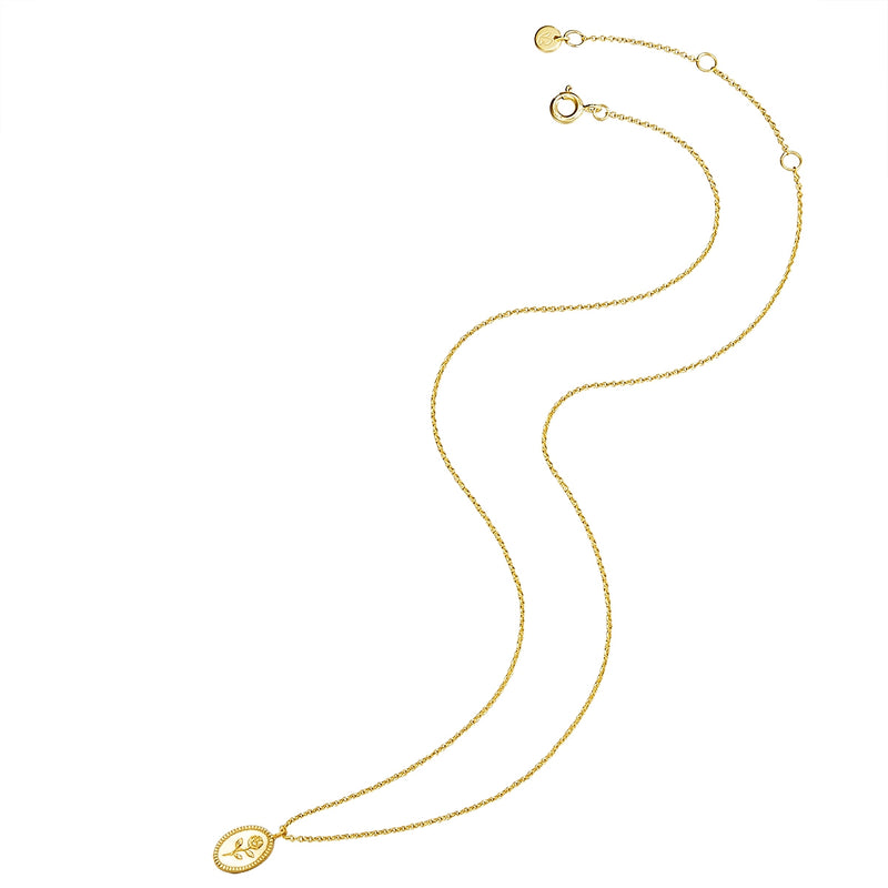 Kette Blume gelbgold