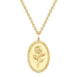 Kette Blume gelbgold