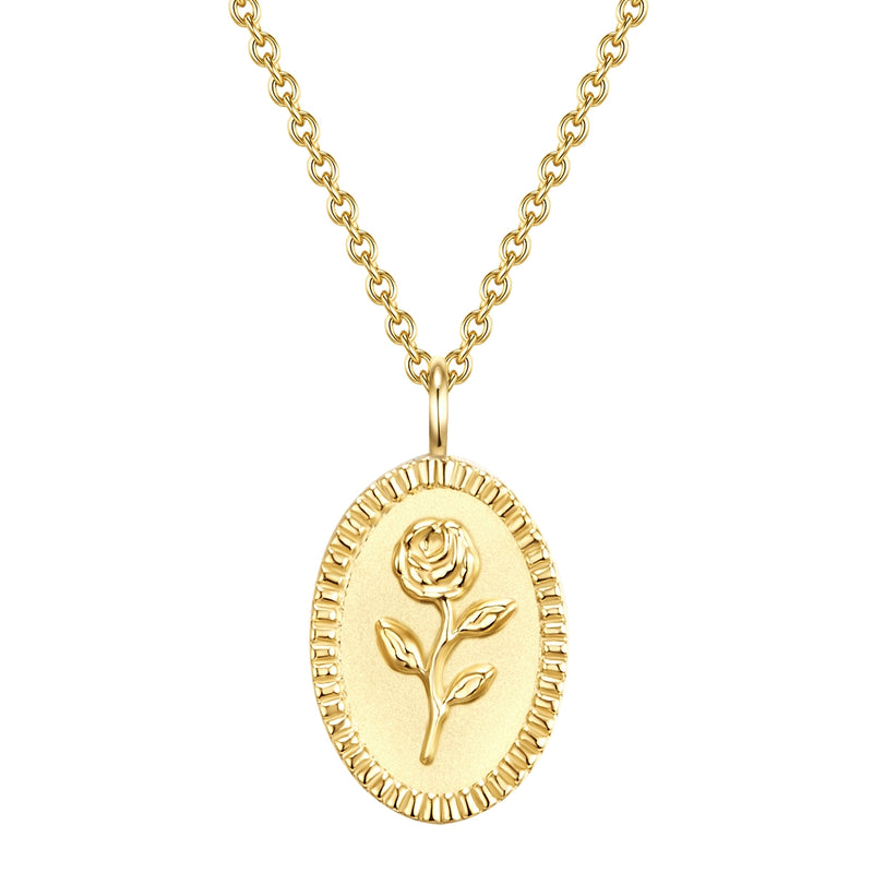 Kette Blume gelbgold