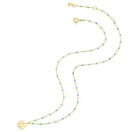 Hals Kette mit Kleeblatt