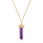 Edelsteinkette Amethyst