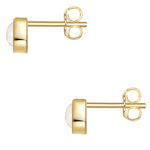 Ohrstecker gold Perlmutt