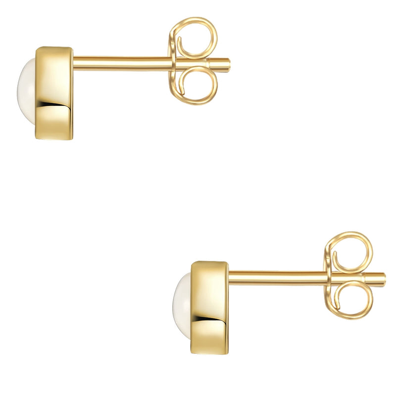 Ohrstecker gold Perlmutt