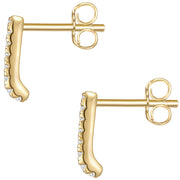 Ohrstecker gold Dreieck Zirkonia