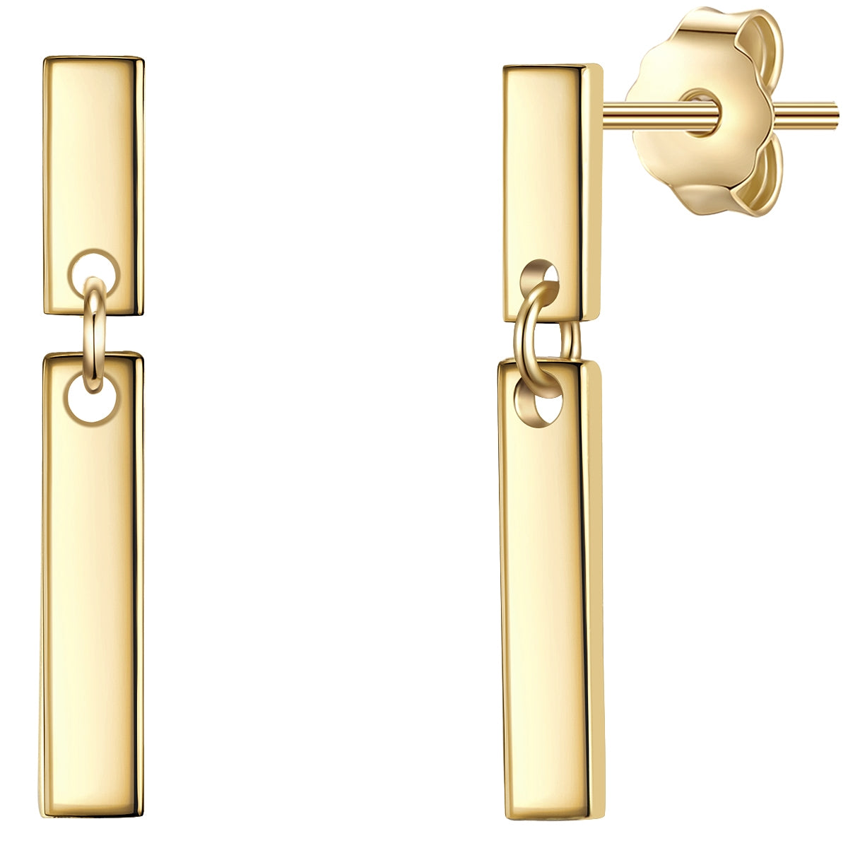 Ohrhänger mit Anhänger gold
