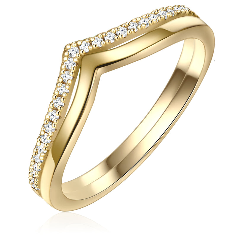 2er Ring Set gold