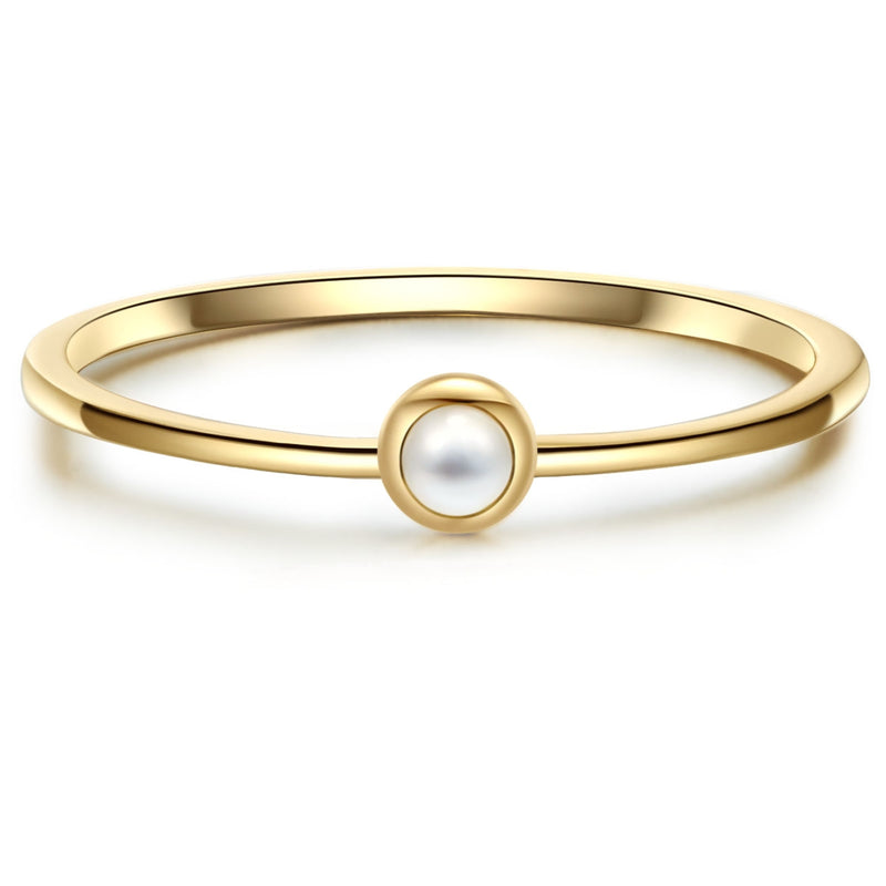 Ring gold mit Perlmutt