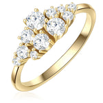 Ring mit Zirkonia gelbgold