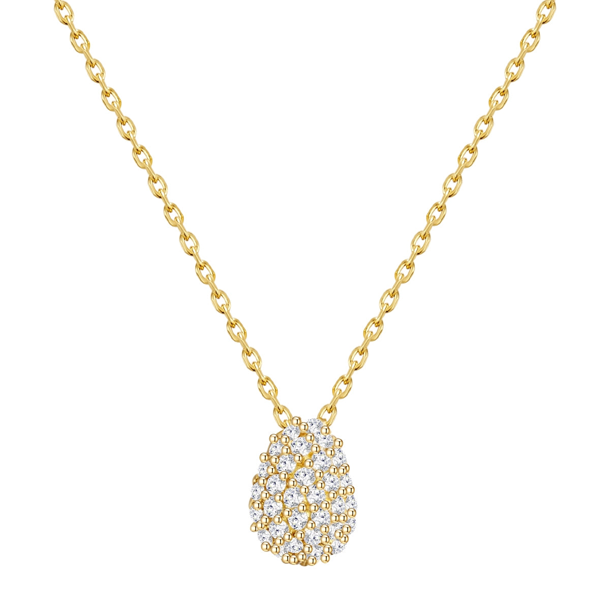 Halskette gold mit Zirkonia