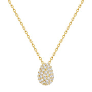 Halskette gold mit Zirkonia