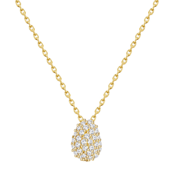 Halskette gold mit Zirkonia
