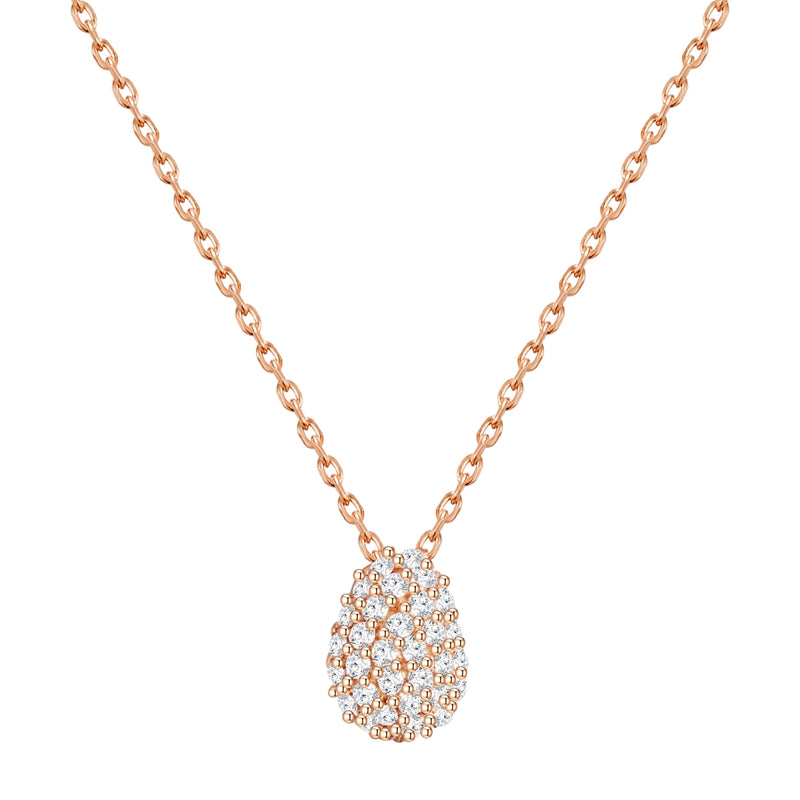 Halskette roségold mit Zirkonia