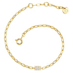 Armband mit Zirkonia gold
